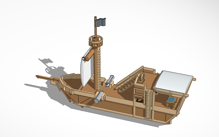 3D design Sea Of Thieves - Sloop - Tinkercad