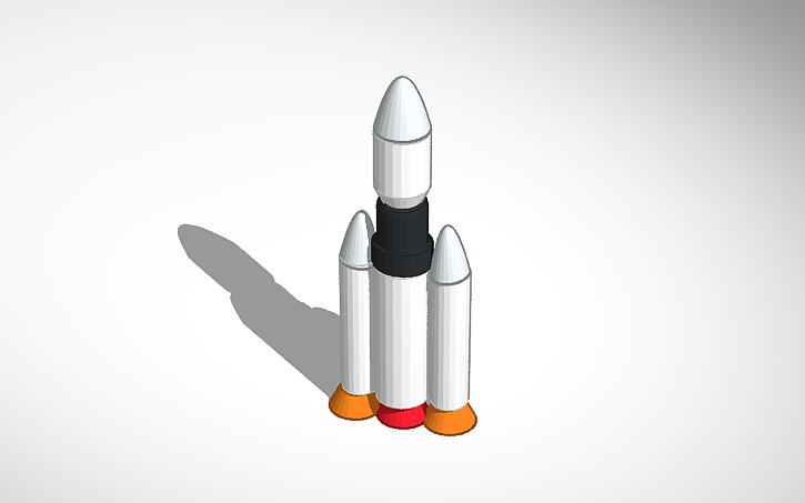 3D design 3D Model of a Rocket - Tinkercad