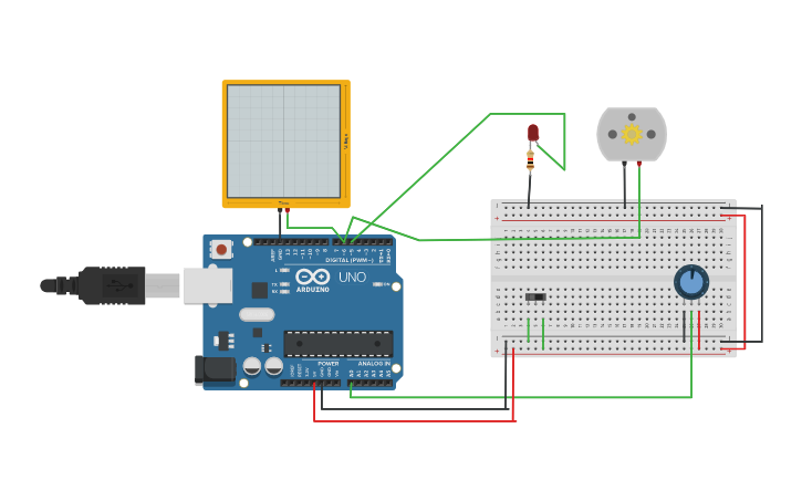 Circuit design Automatic rain sensing wiper system - Tinkercad