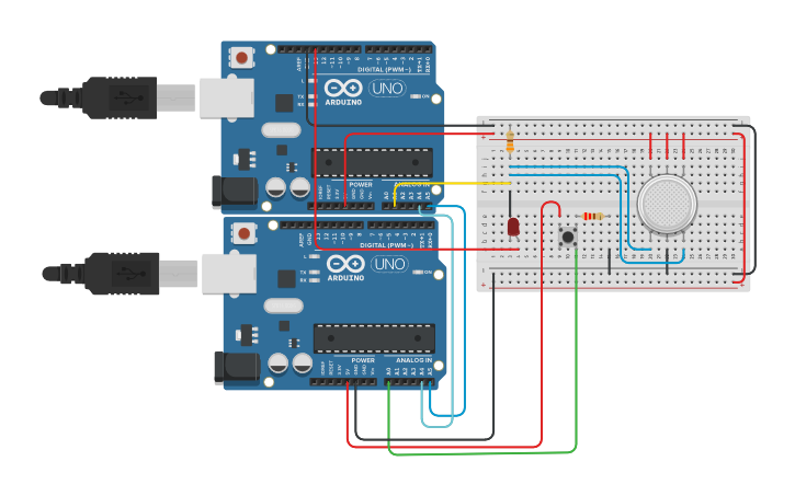Circuit design i2c - Tinkercad