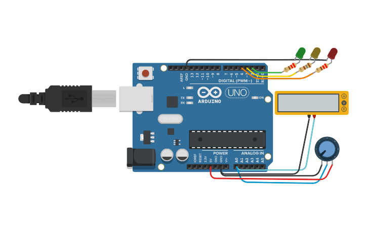 Circuit design Arduino | Tinkercad