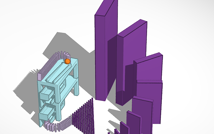 3d Design Domino Physics Tinkercad