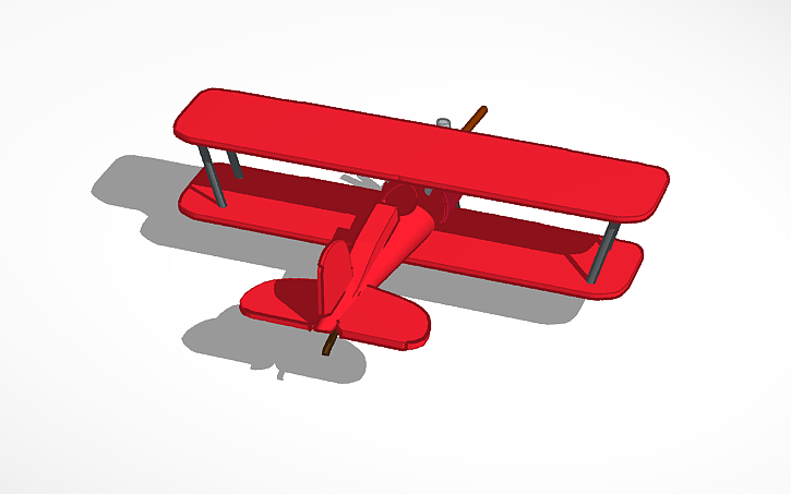 3D design red baron - Tinkercad