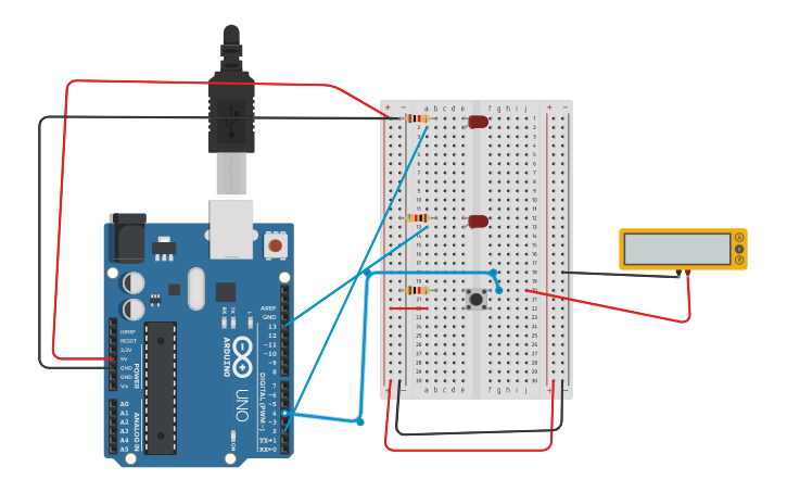 Circuit design arduino example - Tinkercad
