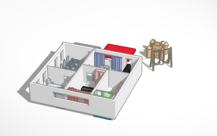 3D design Modern House - Tinkercad