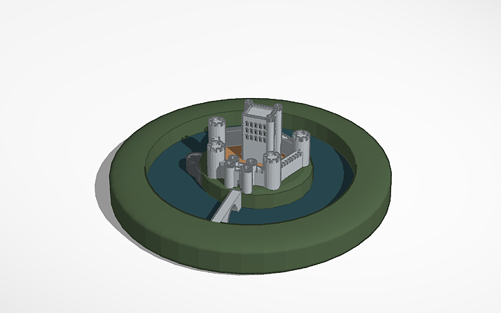 3D design Medieval Castle - Tinkercad