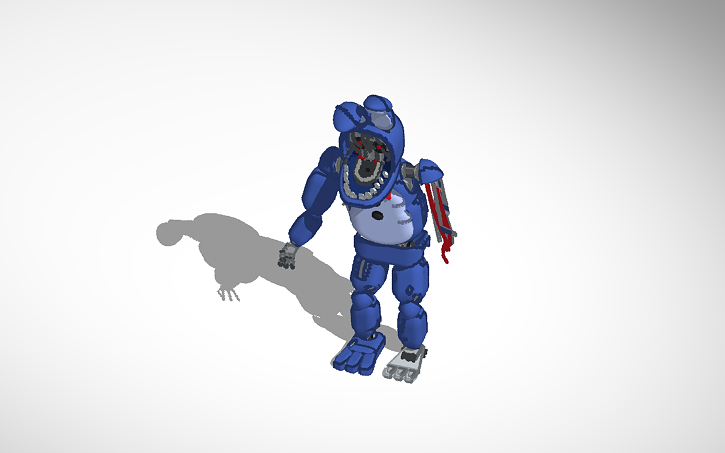 Posed Withered Bonnie Tinkercad