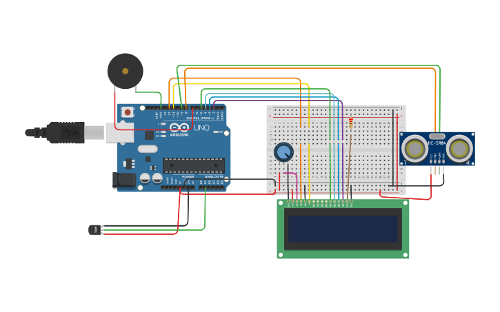 Circuit design Copy of Health monitoring IOT - Tinkercad
