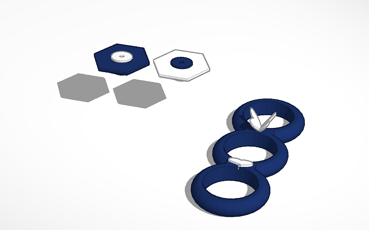 3d design copy of fidget spinner template tinkercad