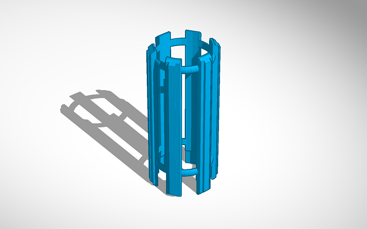 3D design Shorter 1-piece robust grip - Tinkercad
