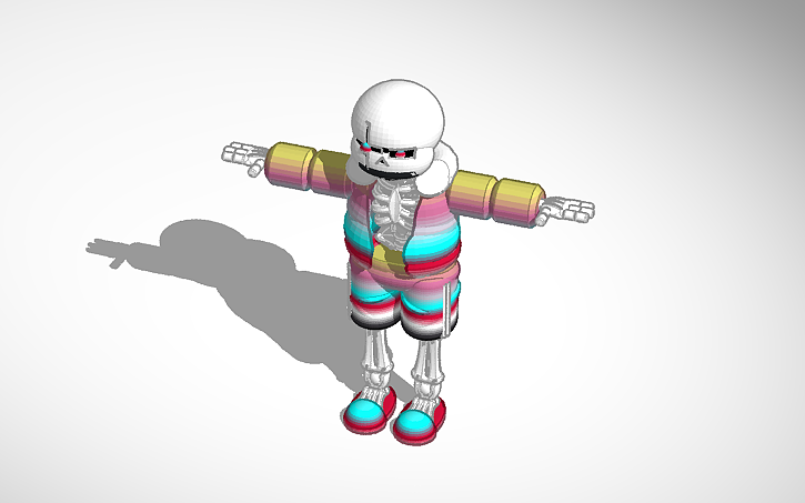 3d Design Glitched Sans Tinkercad