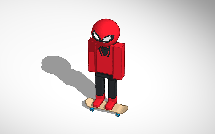 3d Design Spider Man Tinkercad 5216