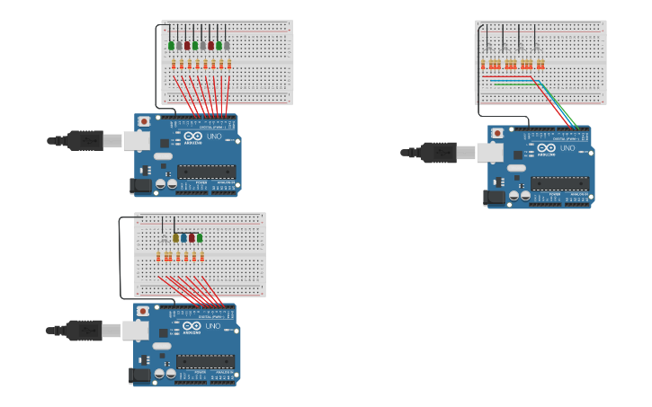 Circuit design Ejercicio Led RGB - Tinkercad