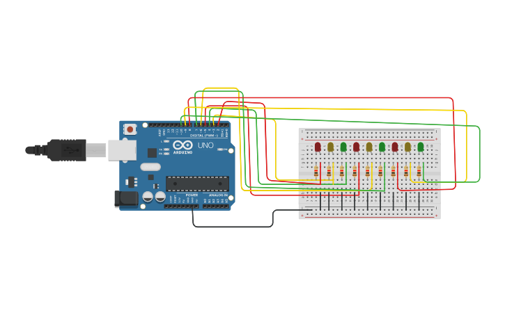 Circuit design Tugas Modul 1 | Tinkercad