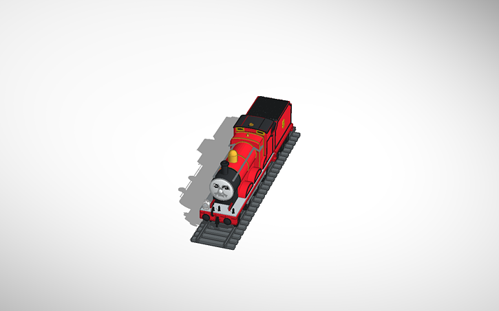 3D design James The Splendid Red Engine - Tinkercad