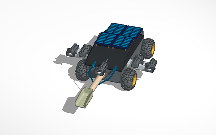 3D design mars rover - Tinkercad