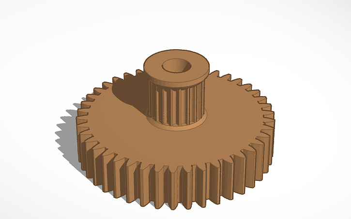 3d Design Gt2 + Gear - Tinkercad