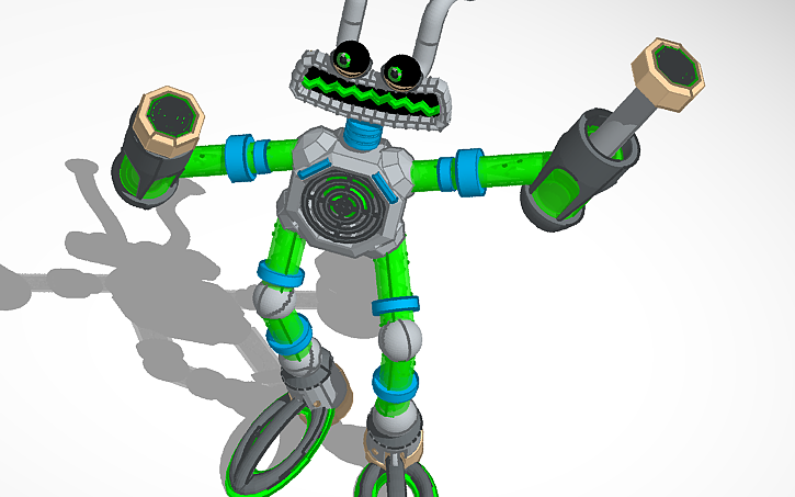 3D design Mech epic Wubbox (Pose 1) - Tinkercad