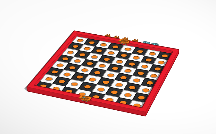 3D design chessboard board - Tinkercad