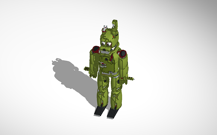 3D design Nightmare springtrap - Tinkercad