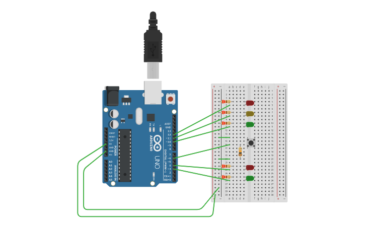 Circuit design Arduino - Tinkercad