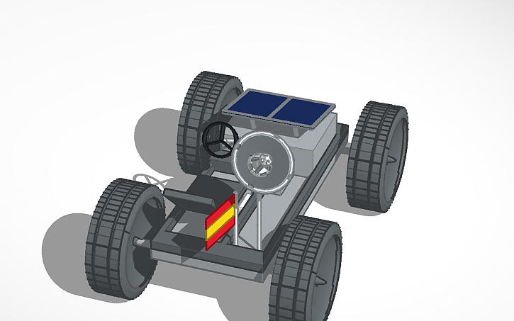 Simple Rover Tinkercad 3D design Lunar rover | Tinkercad