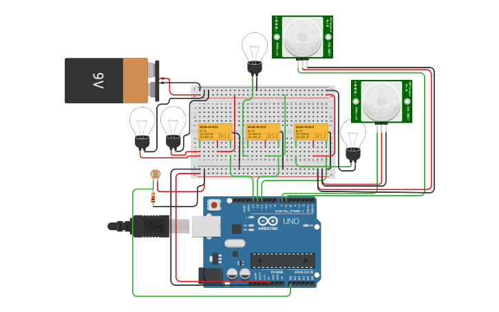Circuit design IoT - Tinkercad