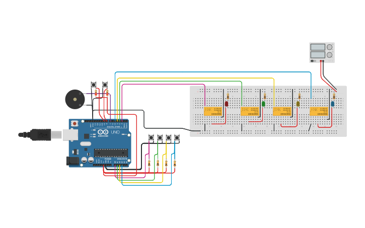 Circuit design Copy of memoria - Tinkercad
