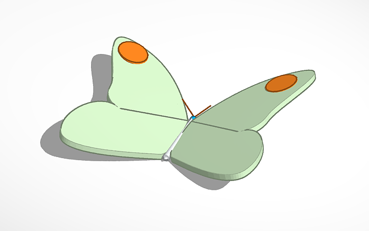 3D design Butterfly - Tinkercad