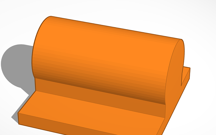 3D design Plate holder - Tinkercad