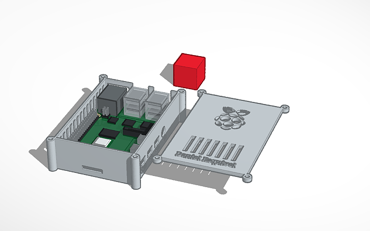 3D design Carcasa Raspberry Pi 4B | Tinkercad