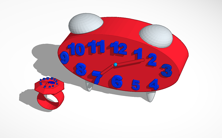 3D design Clock - Tinkercad