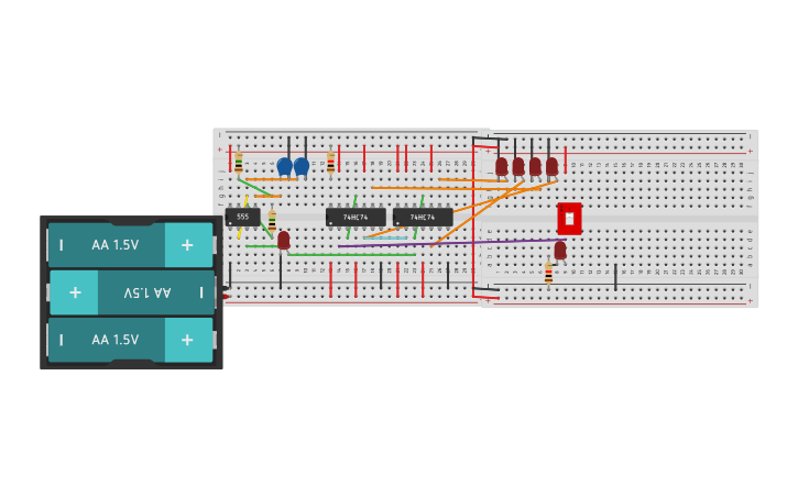 Circuit design SISO - Tinkercad