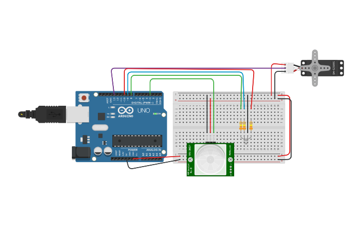 Circuit design arduino 8 | Tinkercad
