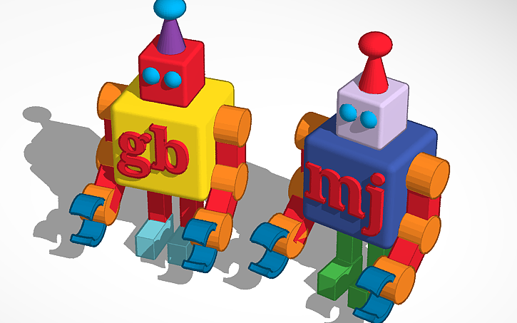 3D design Diseño de Robots en 3D | Tinkercad