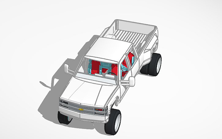 Hyperobs 3D design obs Chevy sema truck- Hyper extension. dually - Tinkercad