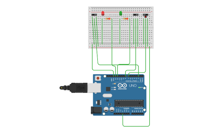 Circuit design 3 Switch Slide | Tinkercad