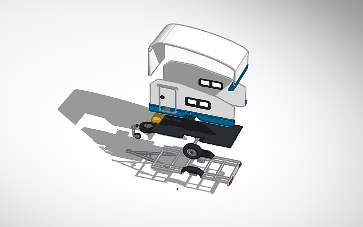 Caravan Designcad 3D design Copy of Teardrop caravan unfinished | Tinkercad