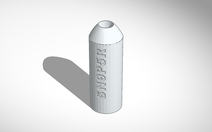 3D design paintball sound moderator (needs barrel fitting) | Tinkercad