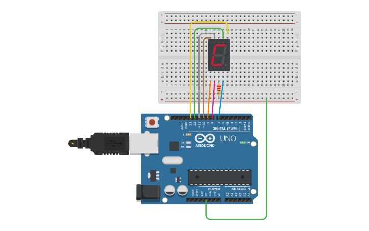 Circuit design Alfabeto - Tinkercad