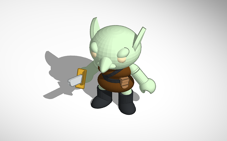 3D design Cartoon Figure - Goblin Sneak | Tinkercad