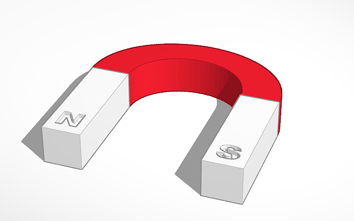 3D design Magnet - Tinkercad