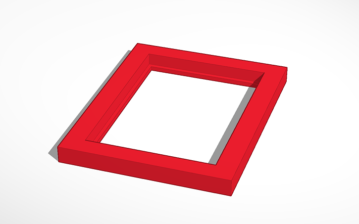 3D design Photo Frame - Tinkercad