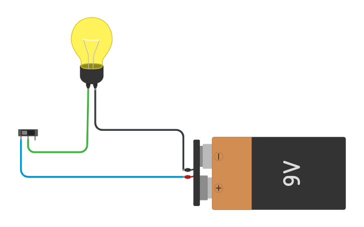 Circuit design Switch Bulb on/off - Tinkercad