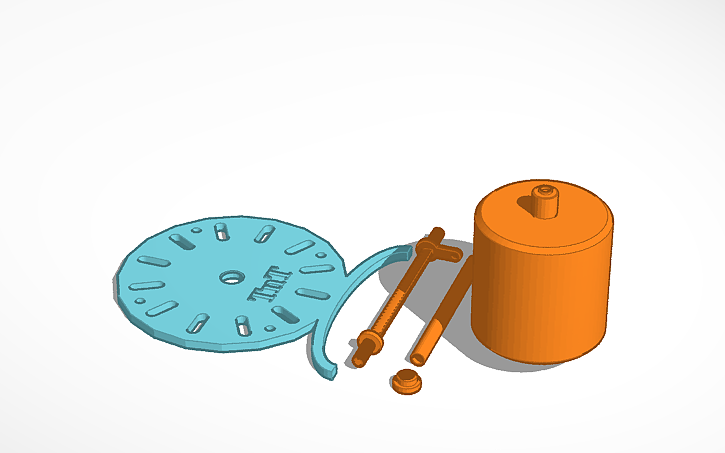 3D design electrostatic motor test - Tinkercad