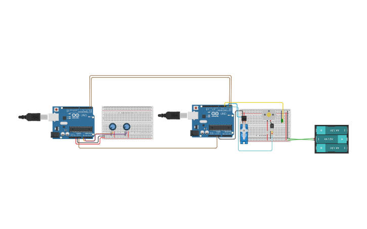 Circuit design UART - Tinkercad
