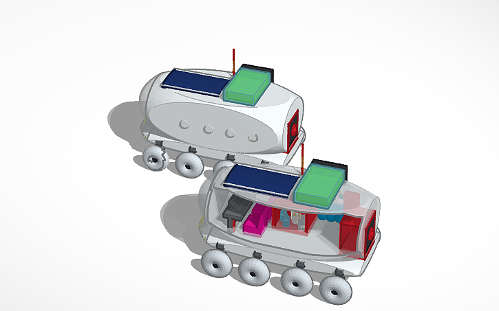 3D design Lunární rover | Tinkercad