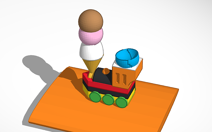 3D design train - Tinkercad