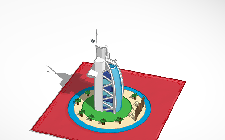 3D design Copy of Burj al arab - Tinkercad