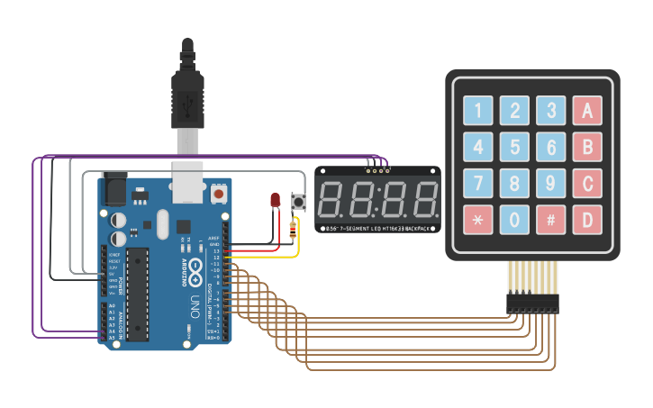 Circuit design Laundry - Tinkercad